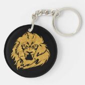 Golden Lion Head Sleutelhanger (Achterkant)