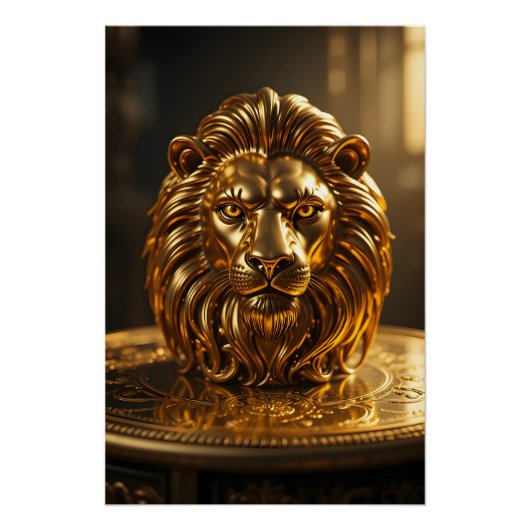 Golden Lion Majesty Perfect Poster (Voorkant)