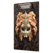 Golden Lion Mask with a Orange Feathers  Klembord (Links)