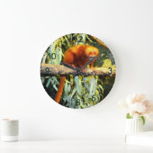 Golden Lion Tamarin Observing, Wall Clock Grote Klok (Huis)