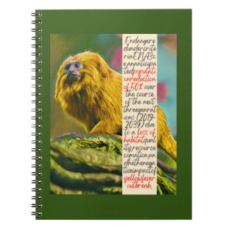 Golden Lion Tamarin Spiral Notitieboek