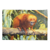 Golden Lion Tamarin Whats Up, Pillowcase Kussensloop (Achterkant)