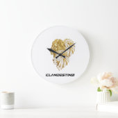 Golden Lion Wall Clock – Majestic Design Grote Klok (Huis)