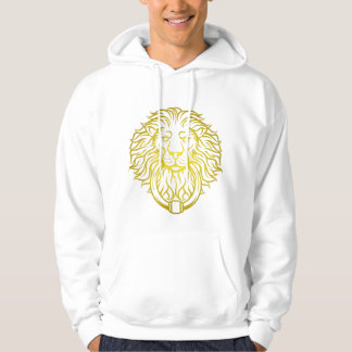 Golden Lion White mannen Hoodie