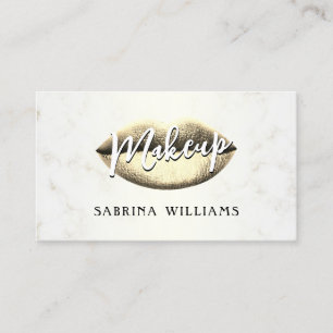 Golden lips faux marmer textuur Visitekaartje