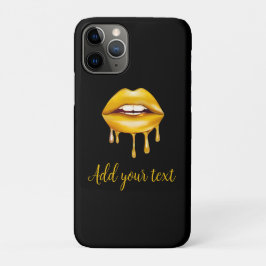 Golden Lips Girly Stijlvol patroon Case-Mate iPhone Case
