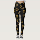 Golden Lips Leggings (Voorkant)