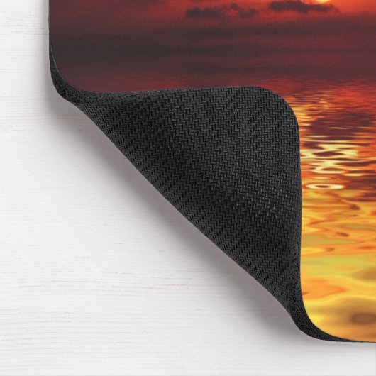 Golden Liquid Sunset Mousepad Muismat (Hoek)