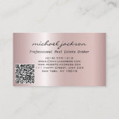 Golden Logo House Real Estate Agent Professional Visitekaartje (Achterkant)