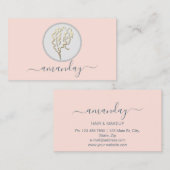 Golden Logo Kapper Make-up Artiest Lash Roos Visitekaartje (Voorkant / Achterkant)