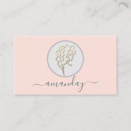 Golden Logo Kapper Make-up Artiest Lash Roos Visitekaartje