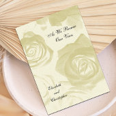 Golden Look Rozen Vow Verlengingsuitnodiging Kaart