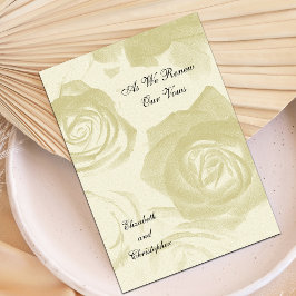 Golden Look Rozen Vow Verlengingsuitnodiging Kaart