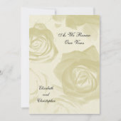 Golden Look Rozen Vow Verlengingsuitnodiging Kaart (Voorkant)