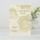 Golden Look Rozen Vow Verlengingsuitnodiging Kaart (Staand voorkant)