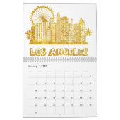 Golden Los Angeles Cityscape Kalender (Jan 2027)