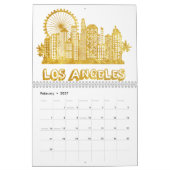 Golden Los Angeles Cityscape Kalender (Feb 2027)