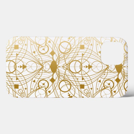 Golden Lotus Design Luxury Case-Mate iPhone Case (Achterkant (horizontaal))