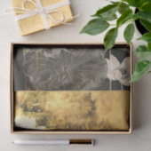 Golden Lotus Elegance waterverf Tissuepapier (Geschenk)