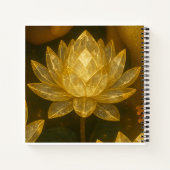 Golden Lotus Fairy Gift Magical Fantasy Notitieboek (Achterkant)