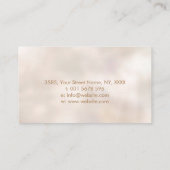 Golden Lotus Flower Visitekaartje (Achterkant)