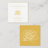 Golden Lotus Flower Visitekaartje (Voorkant / Achterkant)