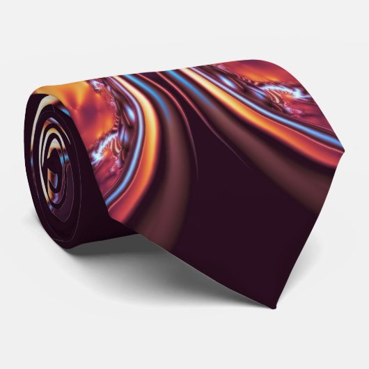 Golden Lotus Fractal Stropdas 2 (Opgerold)