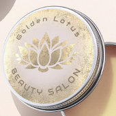 Golden Lotus logo Ronde Sticker