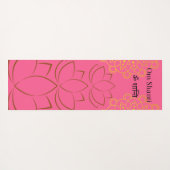 Golden Lotus Spirituele Mantra Yogamat (Achterkant (horizontaal))