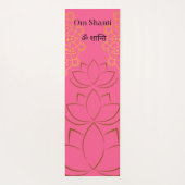Golden Lotus Spirituele Mantra Yogamat (Achterkant)