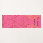 Golden Lotus Spirituele Mantra Yogamat (Voorkant (horizontaal))