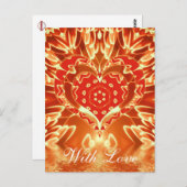 Golden Love Briefkaart (Voorkant / Achterkant)