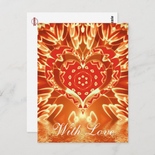 Golden Love Briefkaart (Voorkant / Achterkant)