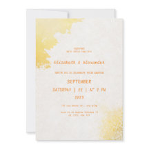 Golden Love: Elegant Gold Wedding Invitation
