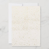 Golden Love: Elegant Gold Wedding Invitation Kaart (Achterkant)