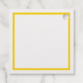 Golden Love Heart lijst Favor Labels (Achterkant)