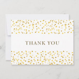 Golden Love Hearts Bedankt