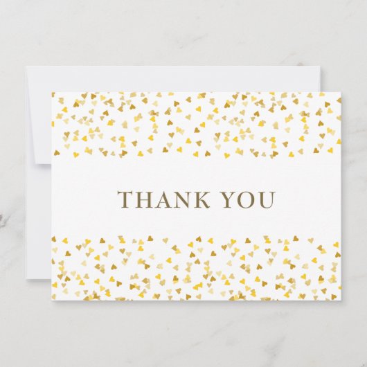 Golden Love Hearts Bedankt (Voorkant)