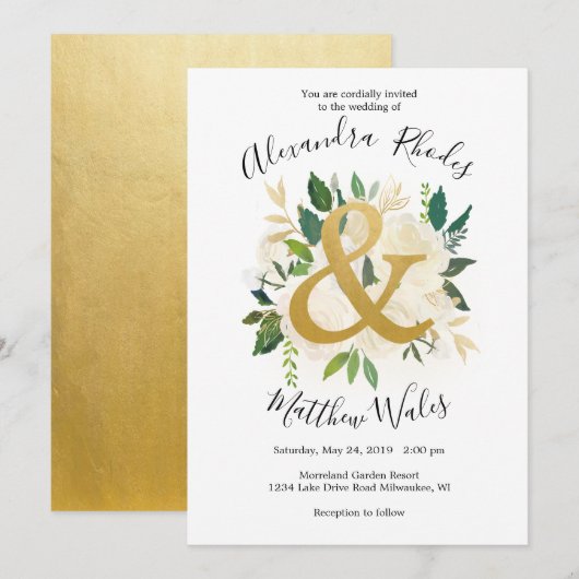 Golden Love Kaart (Voorkant / Achterkant)