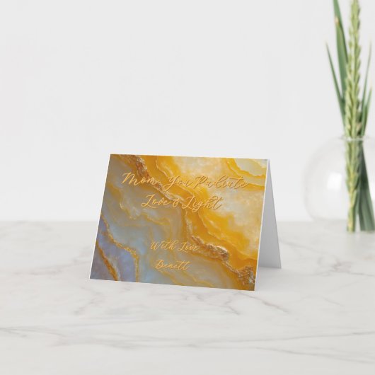 Golden Love – Moederdag Kaart (Voorkant)