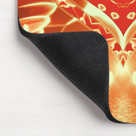 Golden Love Petals Mousepad Muismat (Hoek)