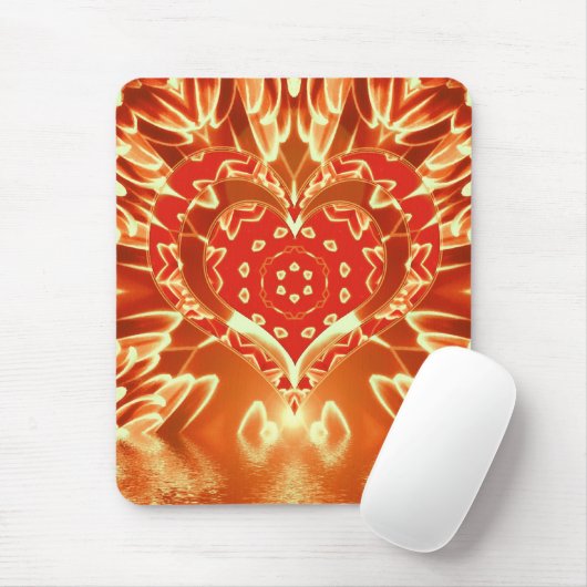 Golden Love Petals Mousepad Muismat (Met muis)