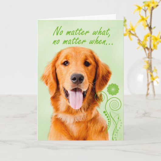 Golden Love & Support Kaart (Gele Bloem)