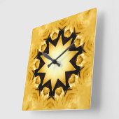 Golden Love_Wall Clock Vierkante Klok (Hoek)