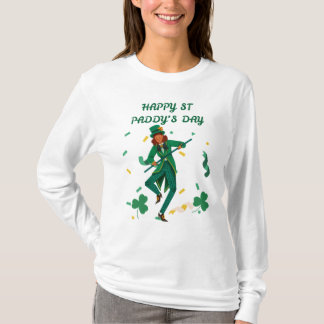 Golden Luck – St. Patrick’s T-shirt met lange mouw