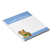 Golden Lucky Cat gepersonaliseerd Notitieblok (Schuin)