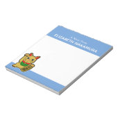 Golden Lucky Cat gepersonaliseerd Notitieblok (Linkerzijde)