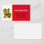 Golden Lucky Cat Shopkeeper's Visitekaartje (Voorkant / Achterkant)