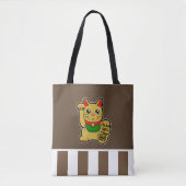 Golden Lucky Cat Tote Bag (Voorkant)