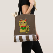 Golden Lucky Cat Tote Bag (Dichtbij)